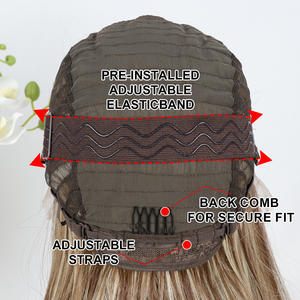 Pelucas de Cabello Sintético Julianna Wholesale Futura Fiber, Rizado Natural, Resistentes al Calor, 13X6, sin Pegamento, con Frente de Encaje HD <span class=keywords><strong>para</strong></span> Mujer - Product Image 5