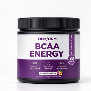 OEM ODM BCAA Energie-Pulver mit Grüntee-Extrakt Vitamin C B6 B12 Maßgeschneiderte Formel Vegan Nicht-GVO Nahrungsergänzungsmittel - Product Image 1