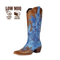 Bottes de cowgirl western personnalisées CHENO avec logo pour femmes, Halloween, OEM, à bout pointu