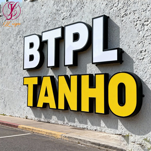 <span class=keywords><strong>Letras</strong></span> <span class=keywords><strong>gigantes</strong></span> LED 3D para exteriores, impermeables, personalizadas, para publicidad, letrero comercial, letrero para tienda, letrero exterior. - Product Image 1