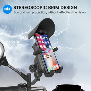 New Arrival Motorcycle Accessories Phone Stand 360 Rotating Waterproof Motorcycle Phone Holder Shockproof