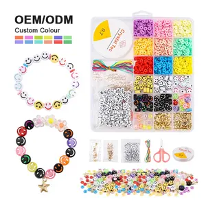 Leemook ร้อนขายลูกปัดลูกปัดชุดกล่อง Charms สําหรับสร้อยข้อมือทําเด็กที่มีสีสัน DIY ลูกปัดอะคริลิคชุดสําหรับหญิง