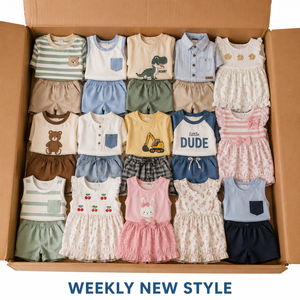 Ropa de Algodón para Niños, Lote Surtido de Verano, Venta al Por Mayor de Ropa Infantil, Excedente de Fábrica - Product Image 1