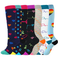 Chaussettes de Compression pour femmes et hommes, Anti-Fatigue, Golf, Rugby, soulagement de la douleur, genou, bas hauts, 15-20 MmHg, gradué