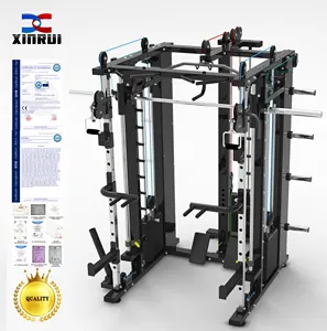 Neues Design Profession elle Heim-Fitness geräte Multifunktion strainer All-in-1-Kombi-Power-Rack mit Smith Machine Squat Rack