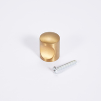 Botones de Mueble Sólidos de Acero Inoxidable, Tiradores de Cajón de Un Solo Orificio con Tornillo