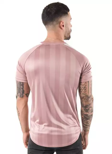 Camiseta de gimnasio de compresión personalizable para hombre, Camiseta con estampado de sublimación, ropa deportiva, patrón sólido, tejido de punto, técnicas lavadas - Product Image 5