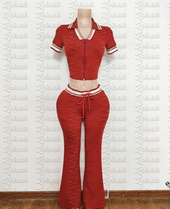 <span class=keywords><strong>Primavera</strong></span> 2026 Tuta Sportiva Personalizzata Y2K con Logo per <span class=keywords><strong>Donna</strong></span>, Replica di Marca, Top Polo a Maniche Corte con Pantaloni, Set 2 Pezzi, <span class=keywords><strong>Abbigliamento</strong></span> Loungewear Femminile - Product Image 4