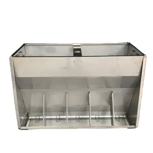 high quality pig farm double side feeder automatic feeder stainless steel pig trough durable dry and wet feed