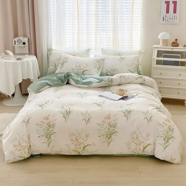 Luxury Printing Bedding Article Quilt Cover Single Double King Size Cotton Comforter Bedding Single Bed Duvet Cover Set