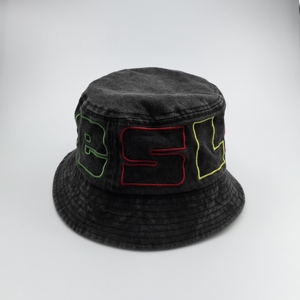 Sombrero de cubo Vintage con logotipo bordado personalizado para adultos, gorra parasol para pesca al aire libre, gorra de <span class=keywords><strong>mujer</strong></span>, sombreros de cubo con logotipo personalizado - Product Image 4