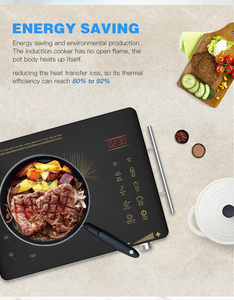 Table de cuisson électrique portable à brûleur unique, surface céramique lisse, avec capteur, pour usage domestique et VR - Nouveauté 2025, Vente chaude usine - Product Image 4