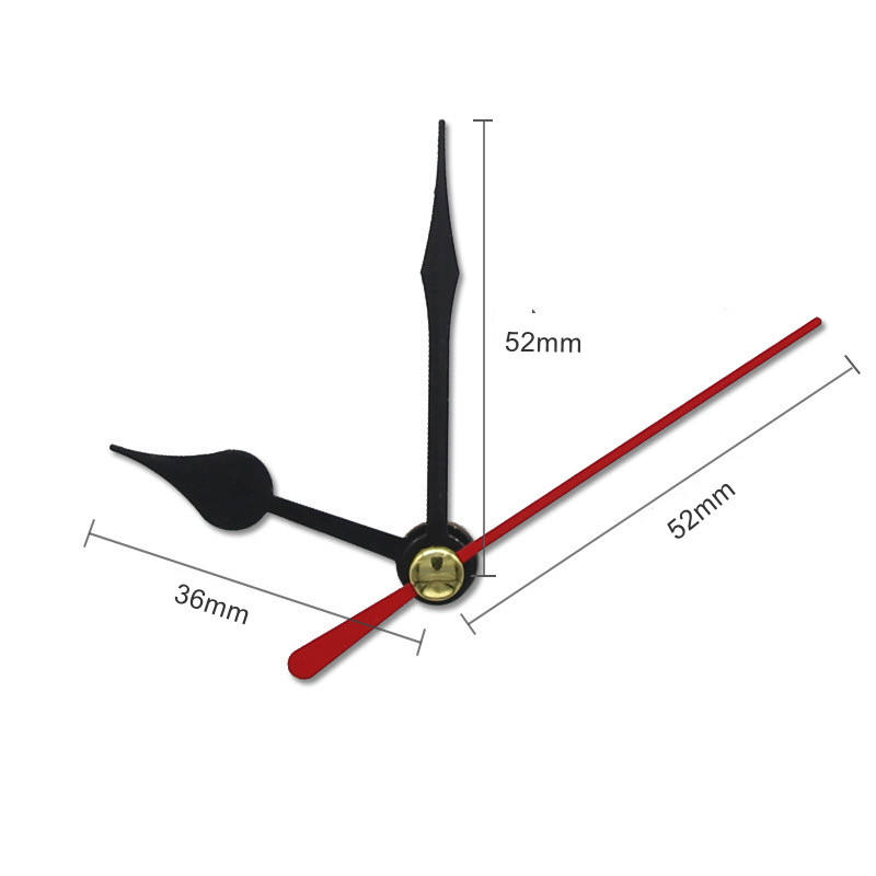 Movimento Orologio Da Parete Silenzioso - Al Quarzo, Lancette Nere, Per Fai Da Te E Riparazioni Lancette