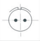 Conectores Circulares Estándar Rusos Serie P, Serie P16, Conector Hembra de 2 Pines, No Sellado, P16K1A ShR16P2NG5