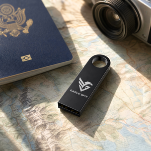 Nueva Memoria USB Mini Micro de Aluminio Personalizada con Rotación, 256GB 4GB, en Paquete, Encriptada, con 1 Año de Garantía y Diseño Personalizado - Product Image 1