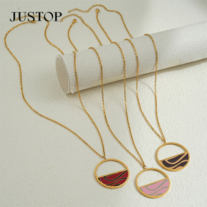 Collar con Colgante Unisex de Cadena de Eslabones Estilo Europeo y Americano, Chapado en Oro y Plata, de Acero Inoxidable, Impermeable, Personalizado al por Mayor OEM/OEM - Product Image 6