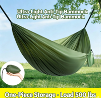 Nouvelle hamac de camping extérieur 2026 – Léger, installation rapide, anti-basculement, idéal pour la randonnée, les excursions en sac à dos et les patios.