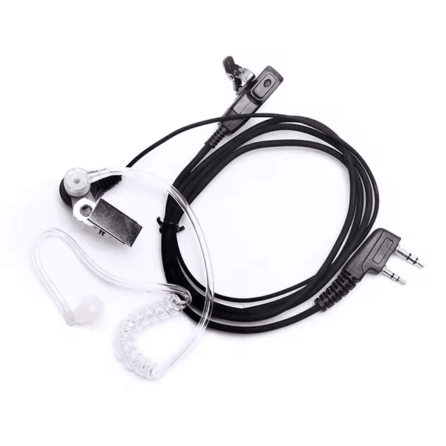 Baofeng 2-Pin Acoustic Tube Headset Mic Noise-Cancelling TWS Earphones & Headphones for UV-5R BF-888S 888s 5R Walkie Talkie