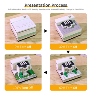 Calendario Semanal Desprendible 3D de Arquitectura de la Casa Blanca, Producto Nuevo 2026, Calendario de Papel Esculpido <span class=keywords><strong>en</strong></span> Capas con Luz - Product Image 5