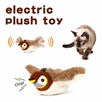 Nouveau jouet interactif pour chats : oiseau volant en peluche télécommandé, rechargeable et réaliste, idéal pour la stimulation et la mastication.