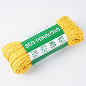 CA004P 550 Paracord 4mm Type III Couleur unie 7 brins Cœur en polyester Corde pour <span class=keywords><strong>bracelet</strong></span> de survie en plein air Artisanat et équipement 31m/100ft - Product Image 4