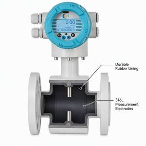 Flow Meter CXLD DN125 PN16, <b>Rubber</b> Liner 316L Electrode RS485 Modbus Flow Sensor - Product Image 4