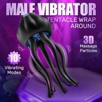 Kleiner Quallen-Penistrainer, Elektrischer Masturbator für Männer, Kopfmassagegerät, Elektrisches Sexspielzeug