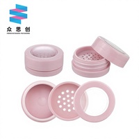 Boîtier vide rond en gros pour cosmétiques, maquillage, fard à joues, poudre libre, poudre fixante pour soins capillaires
