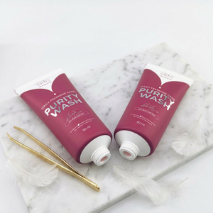 Private Custom 50ml White Cosmetic Plastic Tube For <b>Sunscreen</b> Hand Cream Face Wash Packaging With Flip Top Cap - Product Image 1