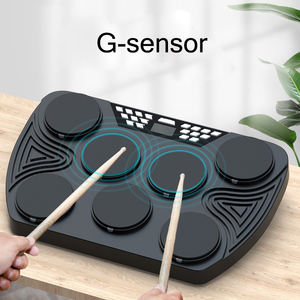 Venta al por mayor/OEM/precio de fábrica tamaño compacto USB plegable silicona Drum Pad Digital Electronic Drum Kit 7-Pad con baquetas pedales juego de batería electrónica - Product Image 4