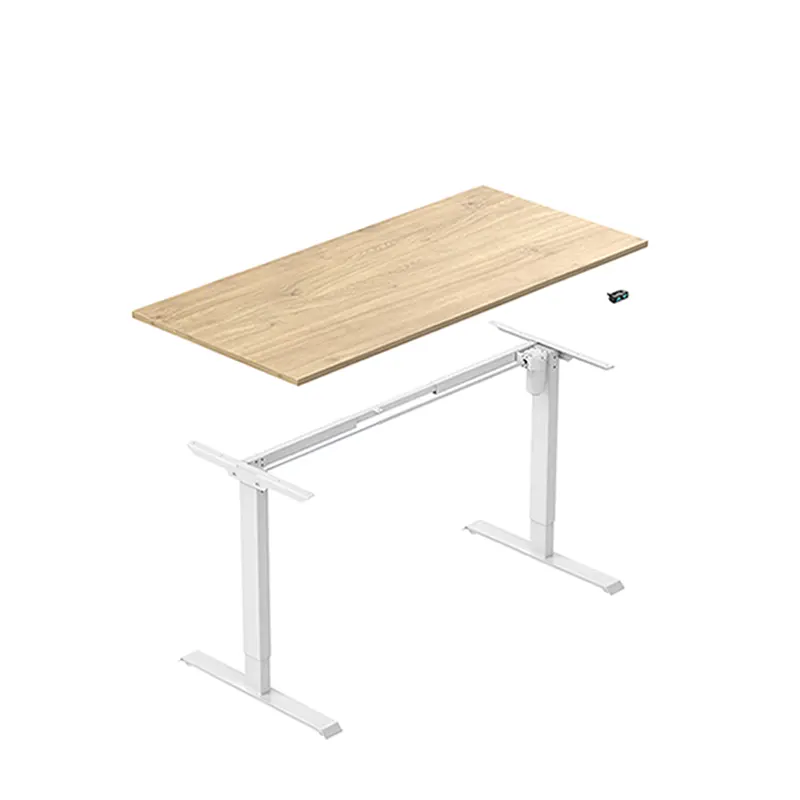 Creative sit standing electric height adjustable desk frame for commercial