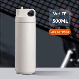 Hot Sales 500ml Portable Double Wall Stainless Steel Vacuum Flask Custom Logo <b>Thermos</b> Water Bottle/Coffee <b>Cup</b> for Business Gifts - Product Image 2
