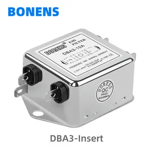 DBA3插入EMI滤波器220V 1A 3A 6A单相通用系列电源滤波器