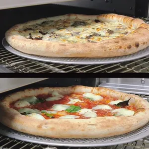 Bakers Rock 18/20/32 Inch Công Suất Lớn Hiệu Quả Cao Nhà Hàng Thiết Bị Bánh Pizza Nướng Thương Mại Chuỗi Vành Đai Lò