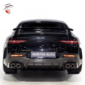 Bras en Fiber de carbone véritable B800 Style Bodykit, diffuseur de lèvre avant, embouts d'échappement, séparateur d'évent pour <span class=keywords><strong>Mercedes</strong></span> Benz AMG GT <span class=keywords><strong>GTS</strong></span> GT63S - Product Image 2
