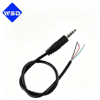 Câble audio TRS 3 pôles mâle, fils dénudés et étamés, faisceau radio pour autoradio, amplificateur, kit de réparation de casque