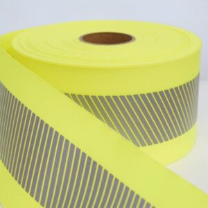 Bán Hàng Nóng Chất Lượng Cao 100% Cotton Fr 5*2 Chống Cháy Băng Phản Quang Màu Vàng/Cam-Bạc Cho May Quần Áo Phản Quang - Product Image 2