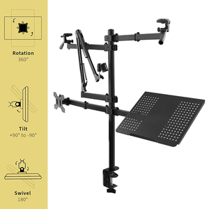 Support de téléphone portable multi-positions pour <span class=keywords><strong>ordinateur</strong></span> portable, caméra vidéo en direct à <span class=keywords><strong>double</strong></span> écran, support de moniteur d'<span class=keywords><strong>ordinateur</strong></span>, support de microphone MG - Product Image 3