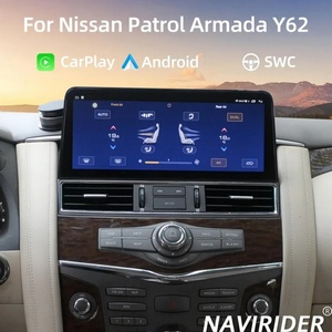 หน้าจอสัมผัสแอนดรอยด์ 15 ขนาด 12.3 นิ้ว สำหรับรถยนต์ Patrol Y61/Y62 Infiniti QX80/QX56 ปี 2010-2020 เครื่องเล่นมัลติมีเดีย 2DIN พร้อมระบบนำทาง GPS และ CarPlay - Product Image 1
