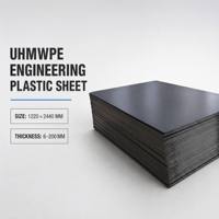 Plaque en plastique technique UHMWPE 1220 x 2440 mm 10-100 mm, couleur personnalisée, plaque en plastique technique