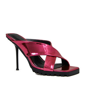 Dernière mode d'été sandales à talons croisés bout carré talon métallique Stiletto - Product Image 3