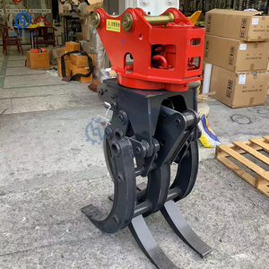 3t 5t thủy lực 360 độ xoay gỗ log vật lộn trên máy xúc thủy lực bằng gỗ đá vật lộn với Saw Tree loggin Cutter - Product Image 4