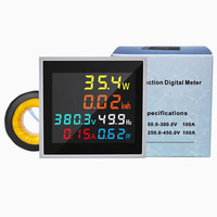 #70020 AC 250-450V 100A Medidor de frecuencia digital 45,0Hz-65,0Hz Kit de módulos de sensor de pantalla de electricidad de potencia