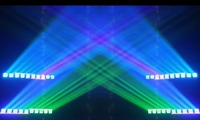 Nouveaux articles 10*20W 4 en 1 Lumière à effet de barre oscillante RGBW avec anneau LED pour les événements scéniques, les soirées, les discothèques