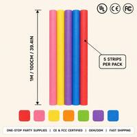 Stik Busa Lentur EVA 7 Warna 5 Strip 1M Dekorasi Pesta Warna-warni Latar Belakang Foto Ulang Tahun Pernikahan Luar Ruangan Ulang Tahun Ke-100