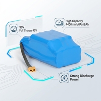 Baterai Lithium Isi Ulang Kapasitas Tinggi 36V 4.4ah 6ah 10ah Universal untuk Hoverboard 2 Roda/Skuter Keseimbangan, Baterai Cadangan