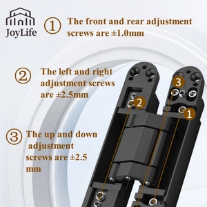Prezzo all'ingrosso 3D regolabile cerniera invisibile porta nascosta cerniera a croce <span class=keywords><strong>per</strong></span> porte senza cuciture - Product Image 4