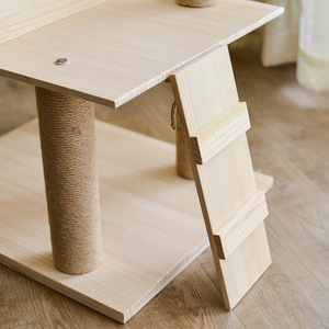 Tiragraffi per Gatti, Struttura Multi-Livello con Trampolino, Nido per Gatti, Grande Tronco - Product Image 3