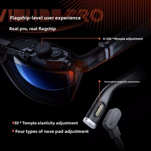 <span class=keywords><strong>Lunettes</strong></span> XR/AR 1000 nits de luminosité éblouissante 120 Hz Taux de rafraîchissement élevé Sans batterie Légères 77 g Prises en charge - Product Image 5