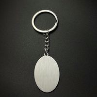Porte-clés vierges en acier inoxydable de haute qualité, formes variées, tendance, pour gravure laser, vente en gros